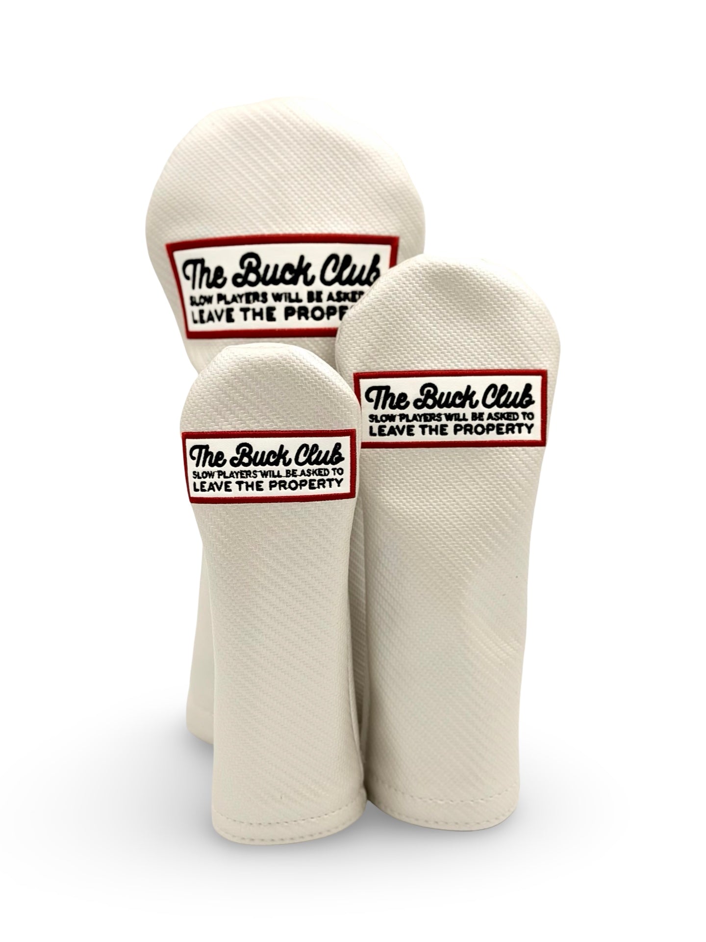 White Carbon Fiber Headcovers