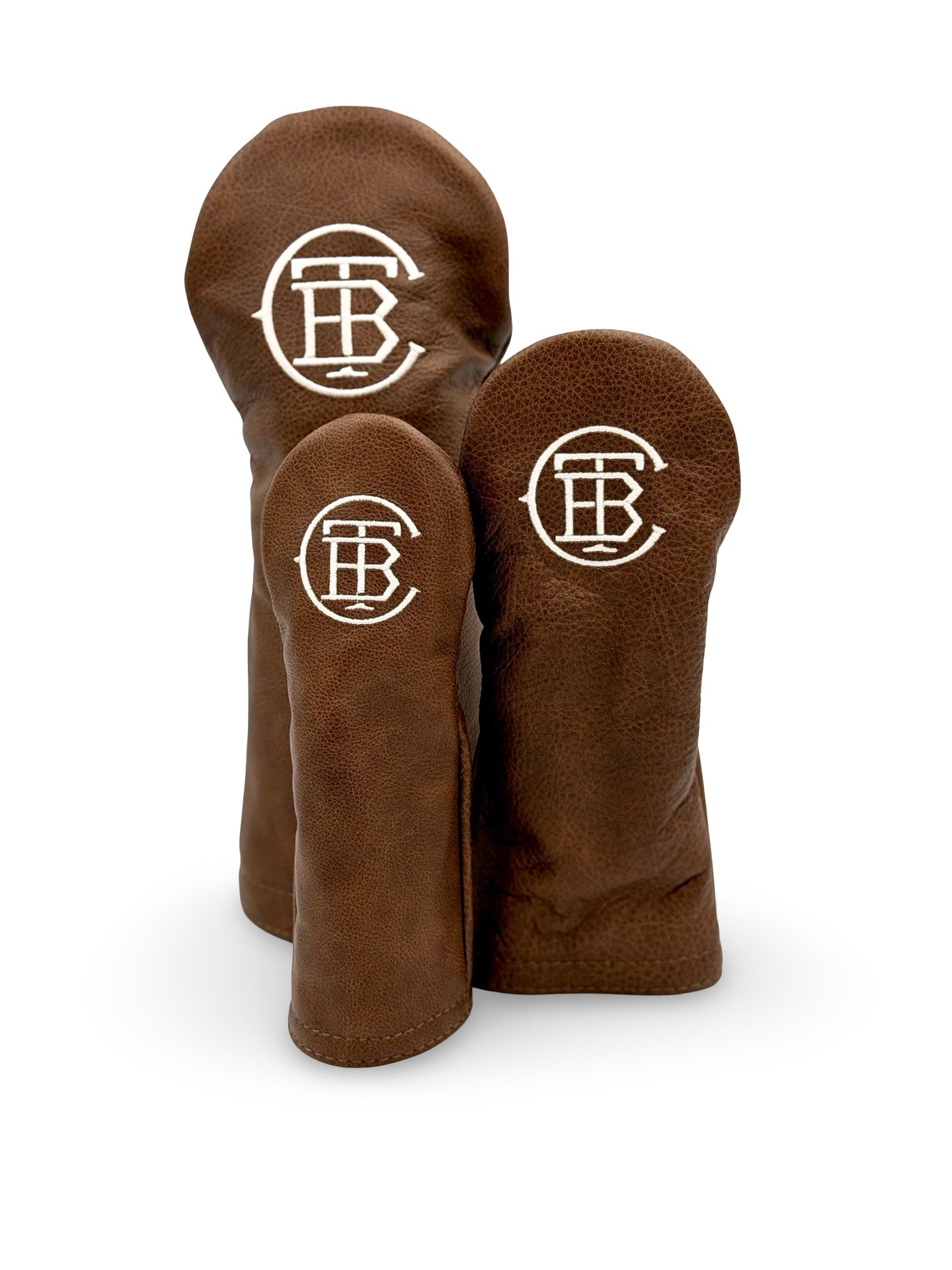 Brown Leather TBC Headcovers