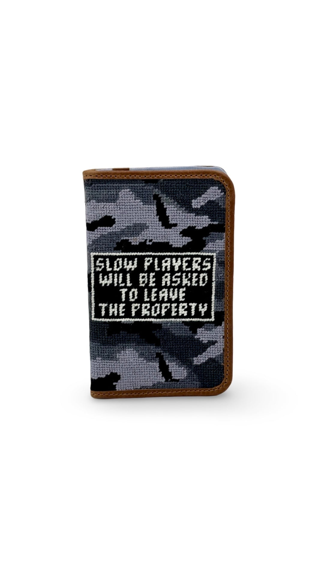 Black Camo Needlepoint Scorecard Holder