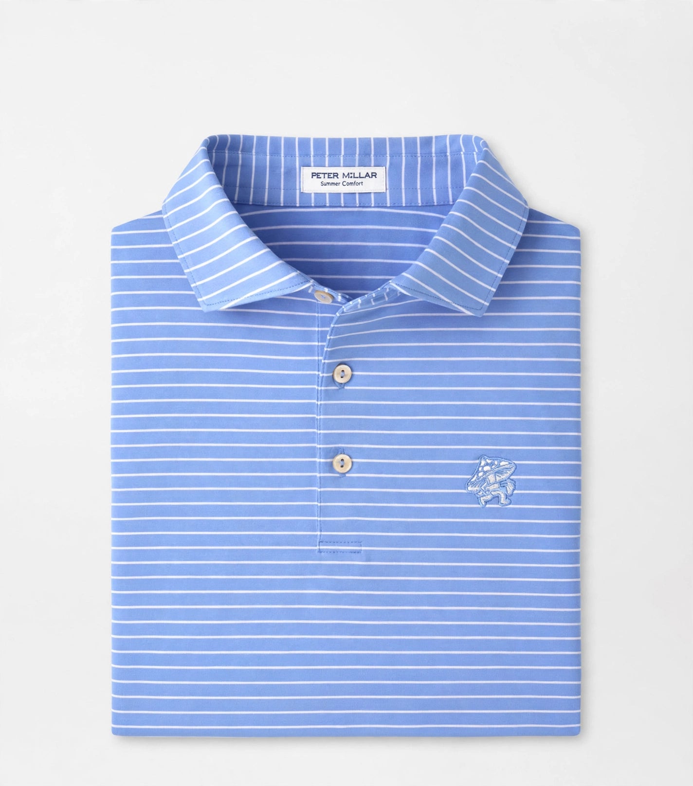 TBC Toadstool Oaks Performance Jersey Polo Estate Blue