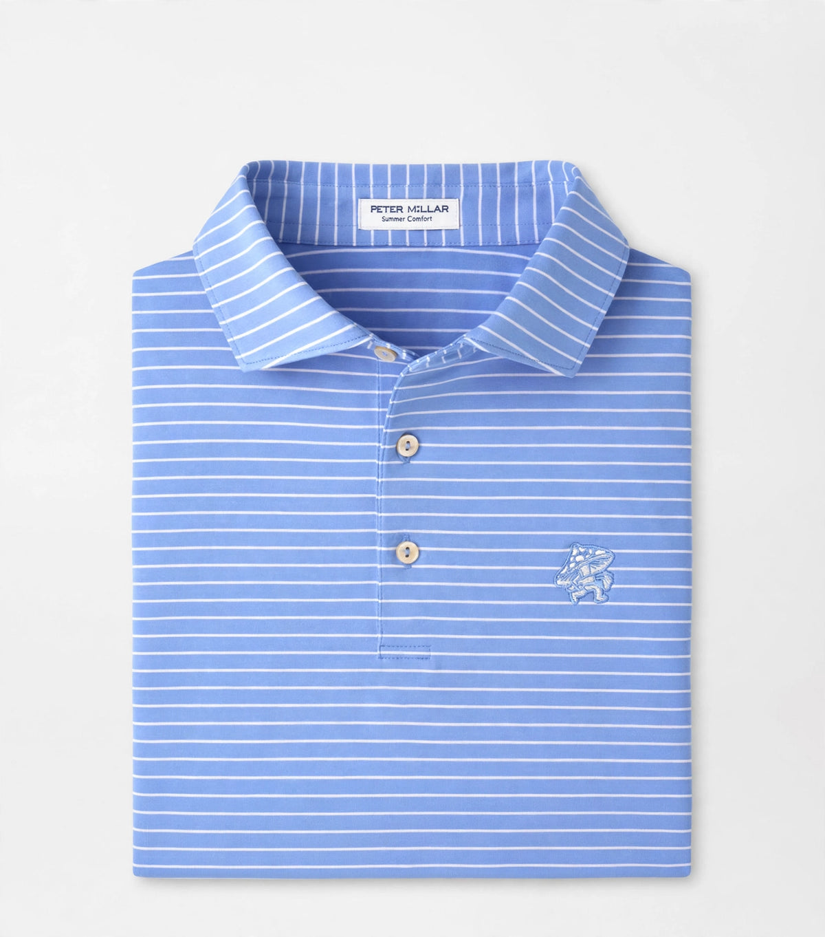 TBC Toadstool Oaks Performance Jersey Polo Estate Blue